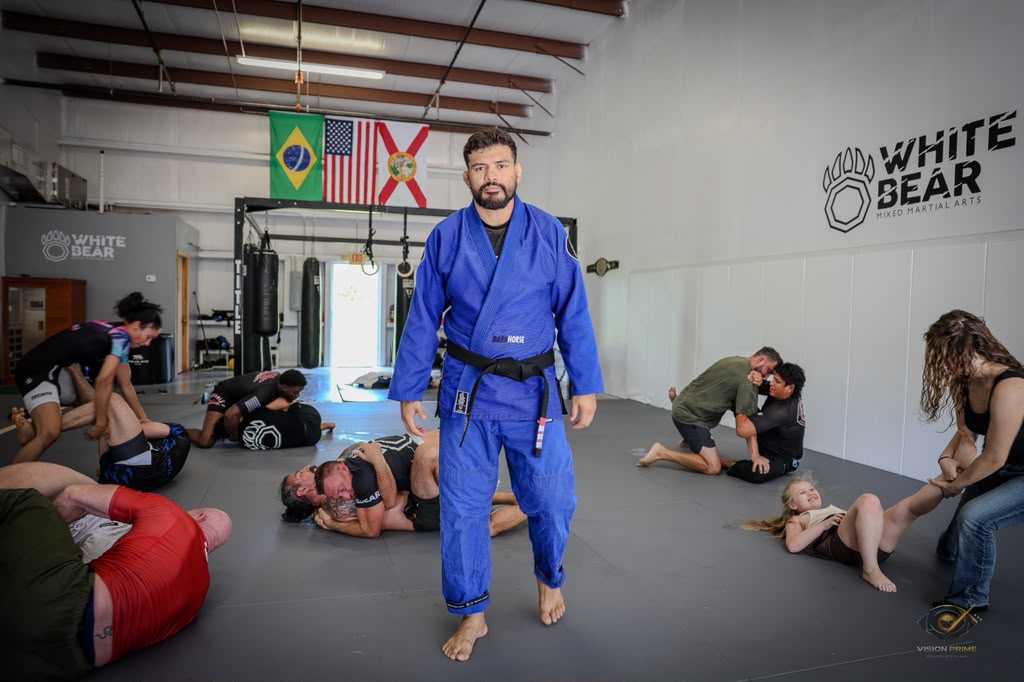 Head Coach Klidson Abreu on the mats during open training at White Bear MMA