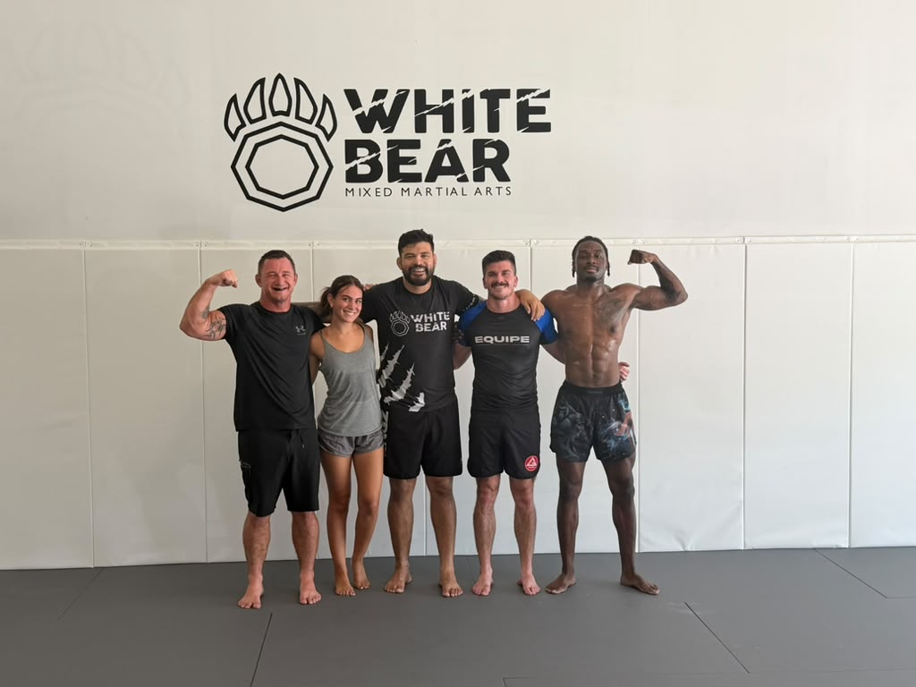 White Bear MMA team on the mats
